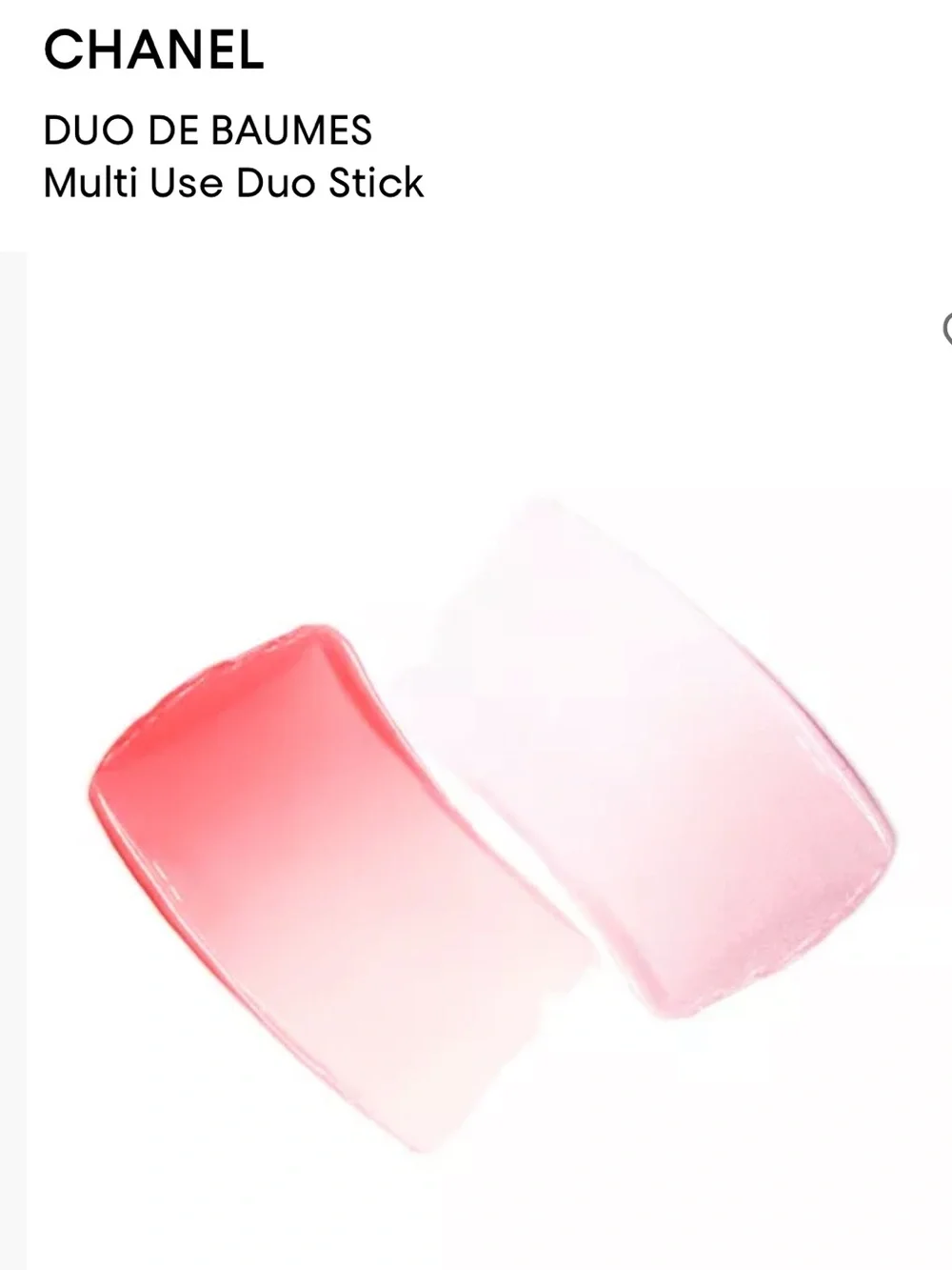 Chanel DUO DE BAUMES Multi Use Duo Stick 08 Reverence PURE GLOW - Picture 2 of 7